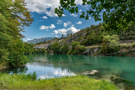 ViaRhôna on the Rhône by canoe through the listed Pierre Châtel site